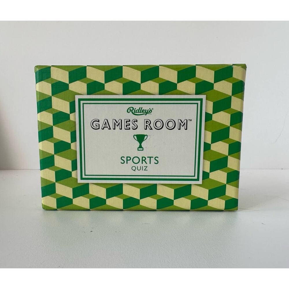 Game Room Sports Quiz Trivia Card Set, 2017, Ridley's